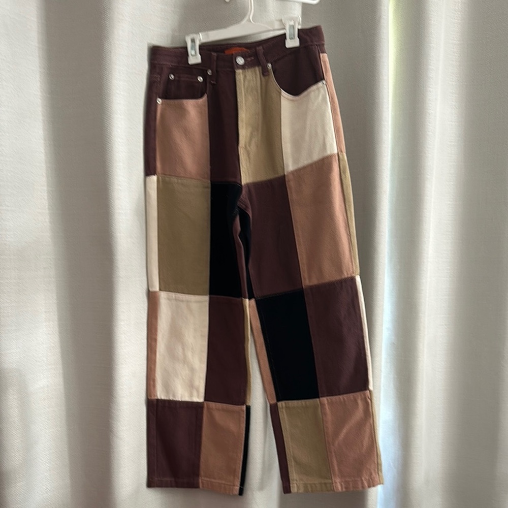 Signature8 Women's Patchwork Wide Leg Pants worn once